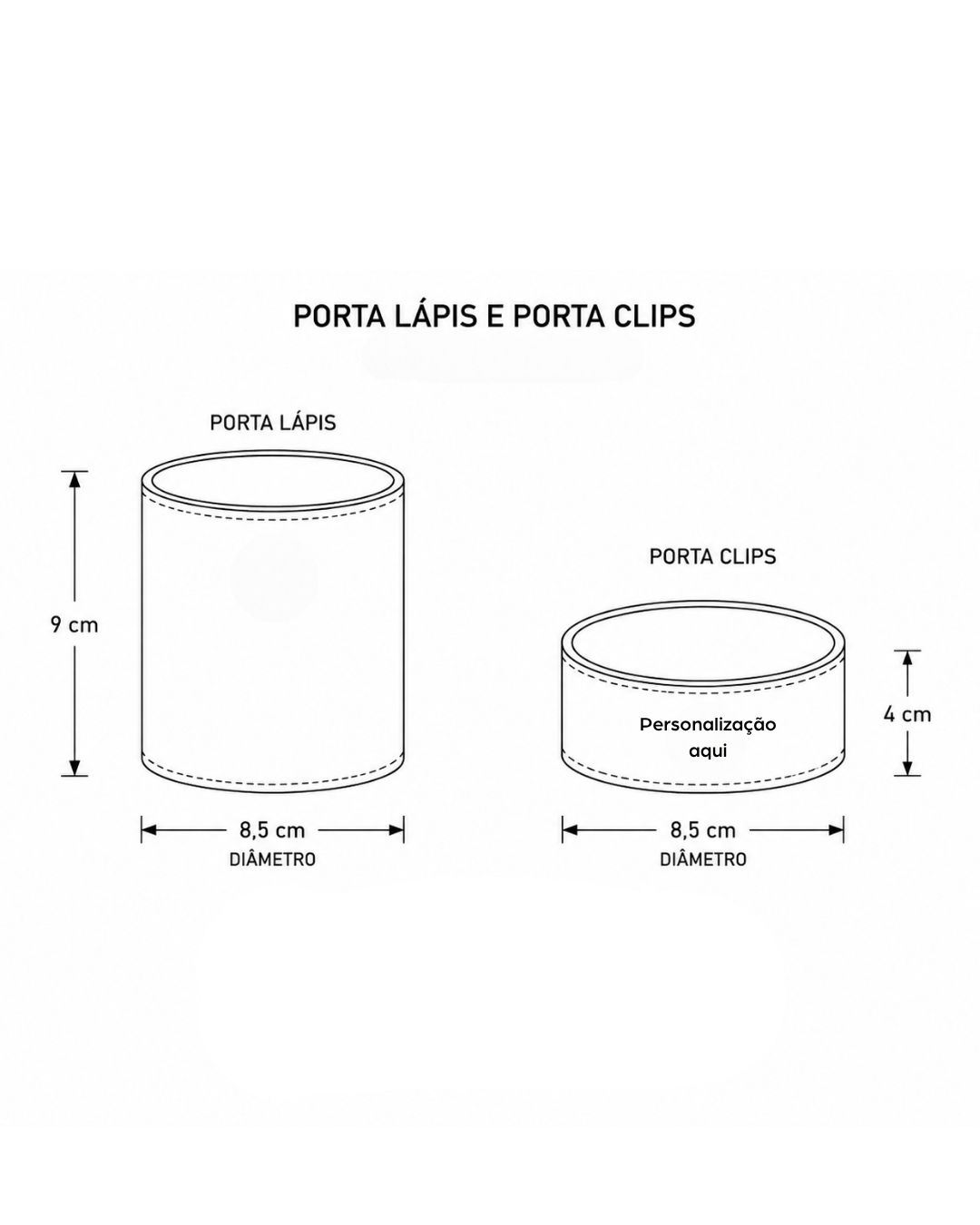 Porta lápis e Porta clips Redondo - Imagem 6